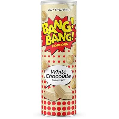 Bang Bang Popcorn – White Chocolate Flavour Air Popped– Creamy Sweet Snack 85g (Pack of 6) Bang Bang Popcorn – White Chocolate Flavour Air Popped– Creamy Sweet Snack 85g (Pack of 6)