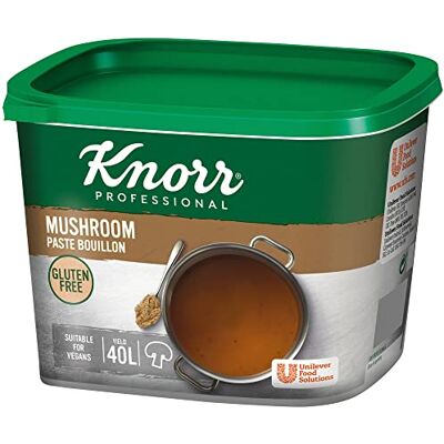 Knorr Professional Mushroom Paste Bouillon, Rich Mushroom Base for Soups, Stocks and Broths, 1 kg Knorr Professional Mushroom Paste Bouillon, Rich Mushroom Base for Soups, Stocks and Broths, 1 kg
