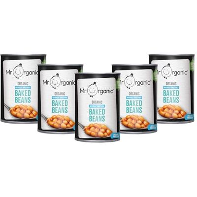 Mr Organic Low Sugar Baked Beans 400g (Pack of 12) High Protein & Fibre Mr Organic Low Sugar Baked Beans 400g (Pack of 12) High Protein & Fibre