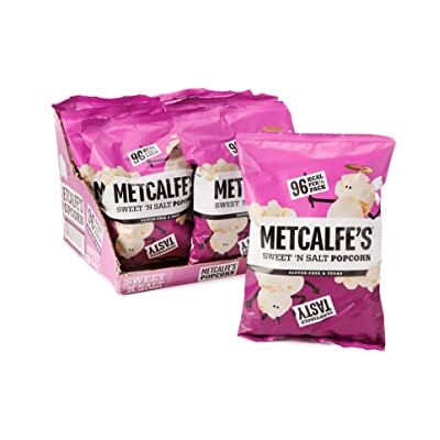 Metcalfe's Skinny Sweet and Salt Popcorn, 80 g, Pack of 8 Metcalfe's Skinny Sweet and Salt Popcorn, 80 g, Pack of 8