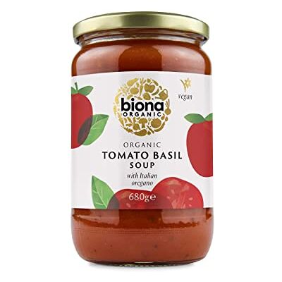 Biona Organic Tomato Basil Soup with Aromatic Herbs 680g (Pack of 6) Biona Organic Tomato Basil Soup with Aromatic Herbs 680g (Pack of 6)