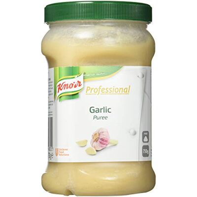 Knorr Professional Puréed Herbs Garlic Jar, Garlic Paste, 750g Knorr Professional Puréed Herbs Garlic Jar, Garlic Paste, 750g