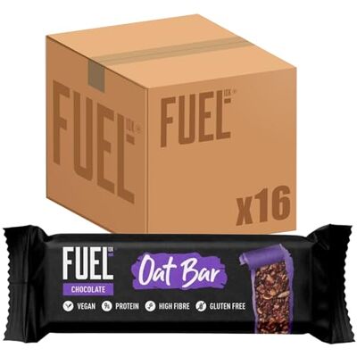 FUEL10K Chocolate Oat Bars, 9g Protein & High Fibre, 45 g (Pack of 16) FUEL10K Chocolate Oat Bars, 9g Protein & High Fibre, 45 g (Pack of 16)