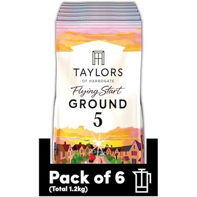 Taylors of Harrogate Flying Start Ground Coffee, 200 g (Pack of 6 Total 1.2kg) Taylors of Harrogate Flying Start Ground Coffee, 200 g (Pack of 6 Total 1.2kg)