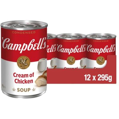 Campbell's Campbells Condensed Soup, Cream of Chicken Soup, Tinned, 12 Pack Campbell's Campbells Condensed Soup, Cream of Chicken Soup, Tinned, 12 Pack