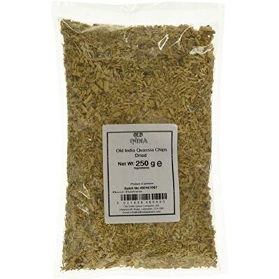 Old India Quassia Chips Dried 250g Old India Quassia Chips Dried 250g