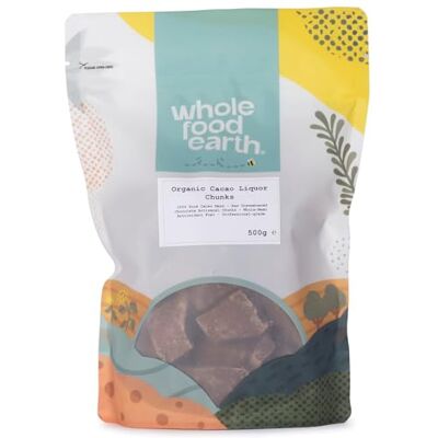 Wholefood Earth Organic Cacao Liquor Chunks 500g Organic Vegan 100% Cacao Wholefood Earth Organic Cacao Liquor Chunks 500g Organic Vegan 100% Cacao