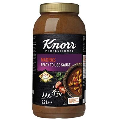 Knorr Patak's Madras Ready-to-Use Cooking Sauce, Aromatic Indian Sauce, 2.2L Knorr Patak's Madras Ready-to-Use Cooking Sauce, Aromatic Indian Sauce, 2.2L