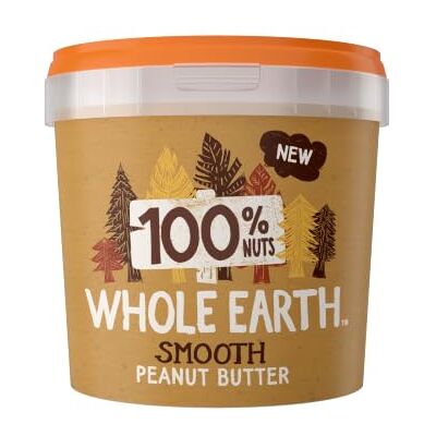 Whole Earth • 100% Smooth Peanut Butter • 1kg Tub Whole Earth • 100% Smooth Peanut Butter • 1kg Tub