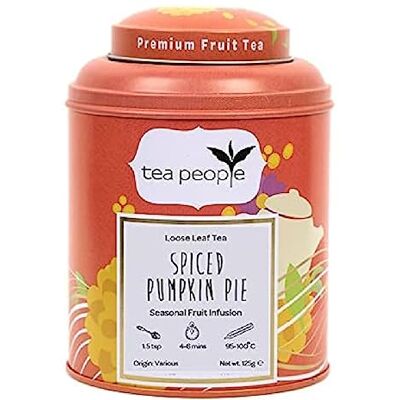 Tea People Spiced Pumpkin Pie 125g Tin caddy Tea People Spiced Pumpkin Pie 125g Tin caddy