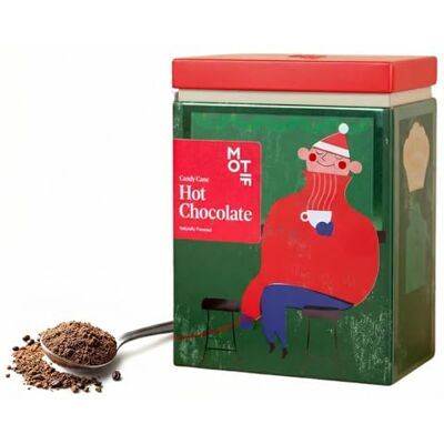 Motif Hot Chocolate Tin Hot Choc Gift Set, Luxury Gifts for Fathers Day with Premium Velvety Winter Drink Cocoa Blend, Ideal Seasonal Treat, 45% Cocoa Powder Tin Candy Cane Peppermint Motif Hot Chocolate Tin Hot Choc Gift Set, Luxury Gifts for Fathers Day with Premium Velvety Winter Drink Cocoa Blend, Ideal Seasonal Treat, 45% Cocoa Powder Tin Candy Cane Peppermint