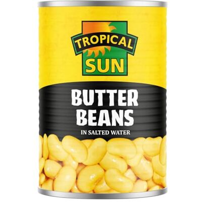 Sun Butter Beans Tins 400 g (Pack of 12) Sun Butter Beans Tins 400 g (Pack of 12)