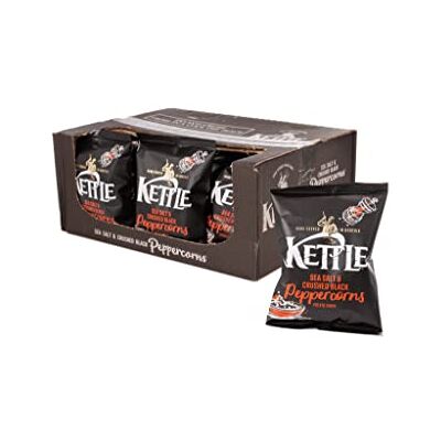Kettle Chips Sea Salt and Crushed Peppercorns 40 g (Pack of 18) Kettle Chips Sea Salt and Crushed Peppercorns 40 g (Pack of 18)
