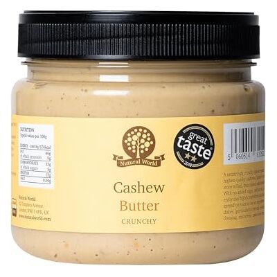 Nutural World Crunchy Cashew Butter (1kg) Great Taste Award winner Nutural World Crunchy Cashew Butter (1kg) Great Taste Award winner