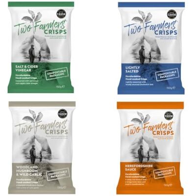 Two Farmers Crisps Vegan Mixed Selection Box 150g x 12 Two Farmers Crisps Vegan Mixed Selection Box 150g x 12