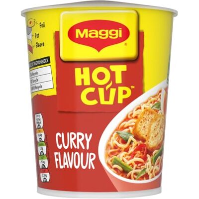 MAGGI Curry Hot Cup Noodles 59g Multipack of 8 MAGGI Curry Hot Cup Noodles 59g Multipack of 8