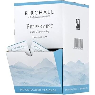 Birchall Tea Bags Peppermint Tea Gift Set, Experience the Cool and Crisp Flavors of Peppermint Leaves Tea, Box of 250 Enveloped Plant-Based Tea Bags Birchall Tea Bags Peppermint Tea Gift Set, Experience the Cool and Crisp Flavors of Peppermint Leaves Tea, Box of 250 Enveloped Plant-Based Tea Bags