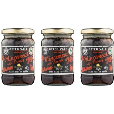 Otter Vale Mincemeat with Brandy, 3 x 300g Glass Jar Otter Vale Mincemeat with Brandy, 3 x 300g Glass Jar
