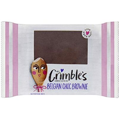 Mrs Crimbles Mrs Crimble's Belgian Choc Brownie, 58 g, Pack of 24 Mrs Crimbles Mrs Crimble's Belgian Choc Brownie, 58 g, Pack of 24