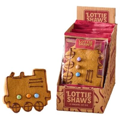Lottie Shaw's Gingerbread Trains, 12 x 50g Lottie Shaw's Gingerbread Trains, 12 x 50g