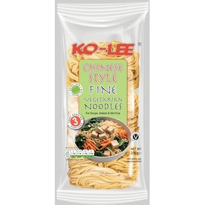 KOLEE Chinese Style Fine Vegetarian Noodles Made with Premium Durum Wheat Noodles That Inspire (Pack of 12) KOLEE Chinese Style Fine Vegetarian Noodles Made with Premium Durum Wheat Noodles That Inspire (Pack of 12)