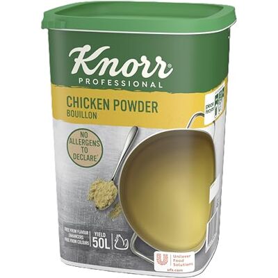 Knorr Professional Chicken Powder Bouillon, Flavourful Chicken Base for Soups, Stocks and Broths, 6x1 kg Knorr Professional Chicken Powder Bouillon, Flavourful Chicken Base for Soups, Stocks and Broths, 6x1 kg