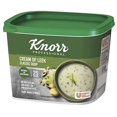 Knorr Professional Cream of Leek Soup Mix, 25 Portions Catering Soup Knorr Professional Cream of Leek Soup Mix, 25 Portions Catering Soup