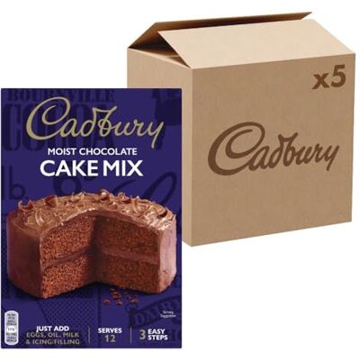 Cadbury Chocolate Sponge Cake Mix, 400 g (5-Pack) Cadbury Chocolate Sponge Cake Mix, 400 g (5-Pack)