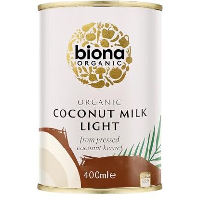 Biona Organic Light Coconut Milk 400 ml (Pack of 6) Biona Organic Light Coconut Milk 400 ml (Pack of 6)