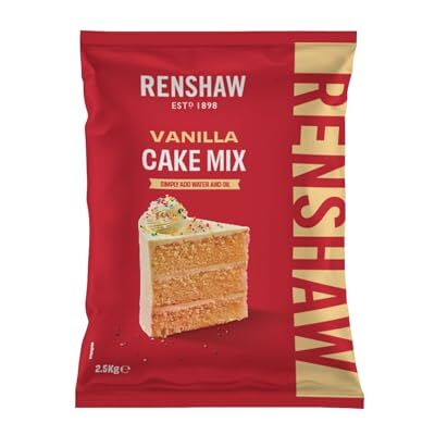 Renshaw Ready to Use Vanilla Sponge Cake Mix Perfect for Muffins, Cupcakes or Traybakes, 2.5 kg (Pack of 1) Renshaw Ready to Use Vanilla Sponge Cake Mix Perfect for Muffins, Cupcakes or Traybakes, 2.5 kg (Pack of 1)