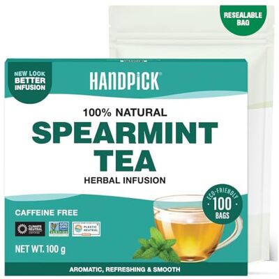 HANDPICK - Spearmint Tea Bags - 100 Count - Tea HANDPICK - Spearmint Tea Bags - 100 Count - Tea