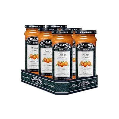 St Dalfour St. Dalfour Orange Fruit Spread 284g – No Added Sugar, 100% Real Fruit, All-Natural Jam Alternative, Vegan, Gluten-Free, Non-GMO, Made in France Bulk Pack 6 x 284g St Dalfour St. Dalfour Orange Fruit Spread 284g – No Added Sugar, 100% Real Fruit, All-Natural Jam Alternative, Vegan, Gluten-Free, Non-GMO, Made in France Bulk Pack 6 x 284g