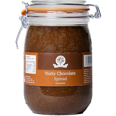 Nutural World Crunchy Nutty Chocolate Spread (1kg) Glass Jar Nutural World Crunchy Nutty Chocolate Spread (1kg) Glass Jar