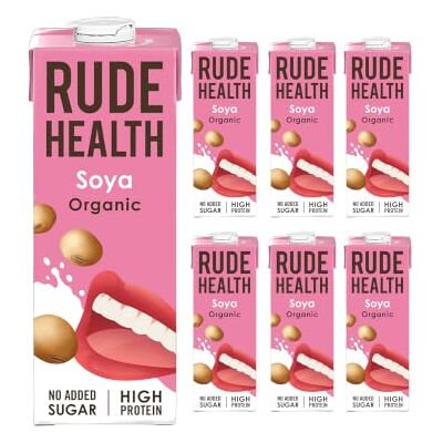 Rude Health - Organic Soya Drink - 1 L - Pack of 6 Rude Health - Organic Soya Drink - 1 L - Pack of 6