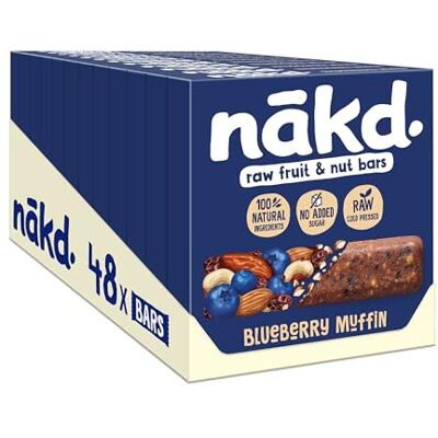 Nakd - Blueberry Muffin - Vegan - Raw - Snack Bar Nakd - Blueberry Muffin - Vegan - Raw - Snack Bar