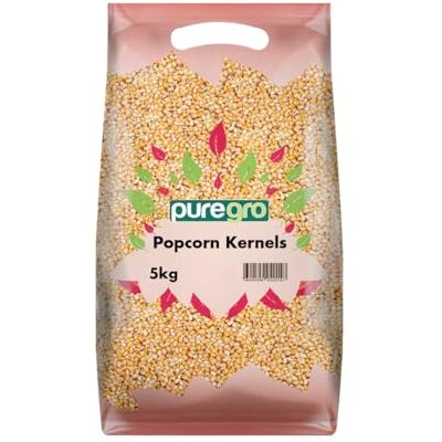 Puregro Popcorn Kernels Popcorn Kernels Premium Quality 100% Natural Ideal for Air Popper, Microwave & Stovetop Perfect for Healthy Snack 5KG Unflavoured Puregro Popcorn Kernels Popcorn Kernels Premium Quality 100% Natural Ideal for Air Popper, Microwave & Stovetop Perfect for Healthy Snack 5KG Unflavoured