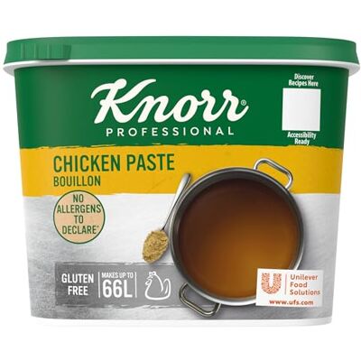 Knorr Professional Gluten Free Chicken Paste Bouillon 1 kg Knorr Professional Gluten Free Chicken Paste Bouillon 1 kg
