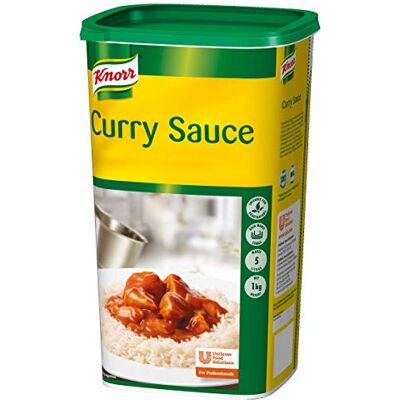 Knorr Professional Curry Sauce Mix, Curry Sauce, 1kg (Makes 5L) Knorr Professional Curry Sauce Mix, Curry Sauce, 1kg (Makes 5L)