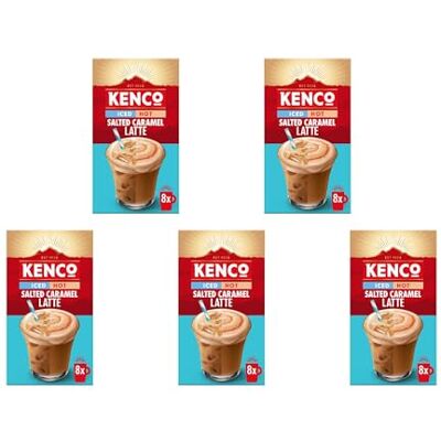 Kenco - Iced Hot Salted Caramel Latte - Salted Caramel - Sachets - Coffee Kenco - Iced Hot Salted Caramel Latte - Salted Caramel - Sachets - Coffee