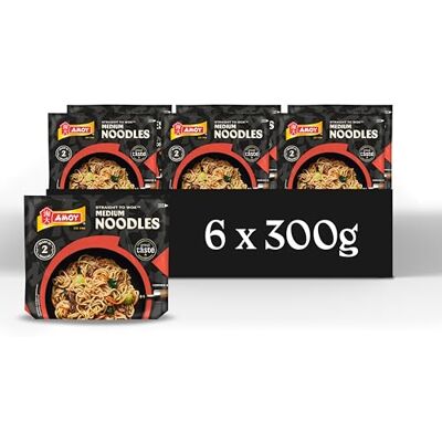 HEINZ Amoy Straight to Wok Medium Noodles, 2 x 150 g (Pack of 6) HEINZ Amoy Straight to Wok Medium Noodles, 2 x 150 g (Pack of 6)