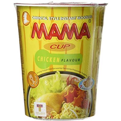MAMA Instant Cup Noodle with Chicken Flavor 70 g Pack of 12 MAMA Instant Cup Noodle with Chicken Flavor 70 g Pack of 12
