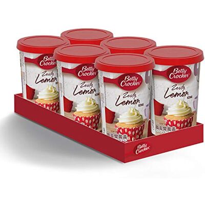 Betty Crocker Zesty Lemon Icing 400g (Pack of 6) Betty Crocker Zesty Lemon Icing 400g (Pack of 6)
