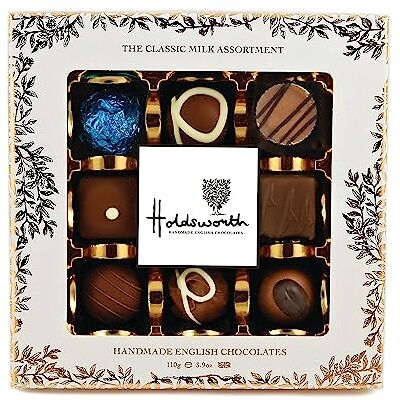 Holdsworth Handmade English chocolates Holdsworth Chocolates Classic Milk Chocolate Truffles Assortment – Handmade Luxury Gift Box 110g, Perfect for Birthday, Mothers Day, Chocolate Gifts, Sweet Treats, Luxury Chocolates Gift Box Holdsworth Handmade English chocolates Holdsworth Chocolates Classic Milk Chocolate Truffles Assortment – Handmade Luxury Gift Box 110g, Perfect for Birthday, Mothers Day, Chocolate Gifts, Sweet Treats, Luxury Chocolates Gift Box