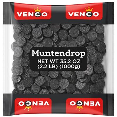 Venco Coins (Muntendrop) Liquorice 1kg x 1 Venco Coins (Muntendrop) Liquorice 1kg x 1