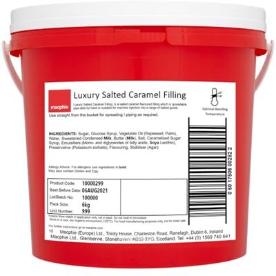 Macphie Salted Caramel Luxury Filling 6kg Macphie Salted Caramel Luxury Filling 6kg
