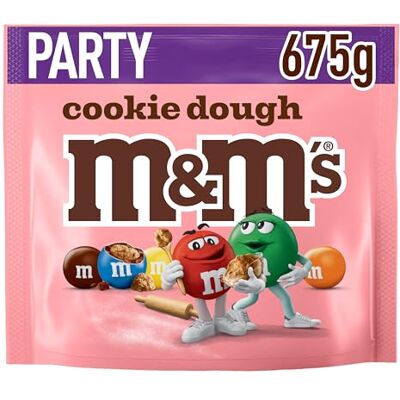 M&M's M&M’s Cookie Dough Chocolate Sweet Bag 675g Bulk Milk Chocolate Pouch with Crispy Centre for Party Snacks, Movie Nights, and Gourmet Gifting Perfect for Dessert Bowls & Weekend Gatherings M&M's M&M’s Cookie Dough Chocolate Sweet Bag 675g Bulk Milk Chocolate Pouch with Crispy Centre for Party Snacks, Movie Nights, and Gourmet Gifting Perfect for Dessert Bowls & Weekend Gatherings