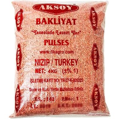 AKSOY Canadian Red Split Lentils 4KG Premium Quality Canadian Lentils, Natural Flavour, High in Plant Protein & Fibre, Easy to Cook, Ideal for Soups, Curries & Everyday Meals AKSOY Canadian Red Split Lentils 4KG Premium Quality Canadian Lentils, Natural Flavour, High in Plant Protein & Fibre, Easy to Cook, Ideal for Soups, Curries & Everyday Meals