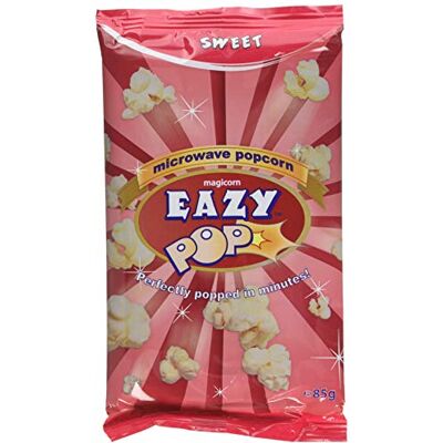 Eazypop Microwave Popcorn SweetFlavour (Pack of 16 x 85g) Eazypop Microwave Popcorn SweetFlavour (Pack of 16 x 85g)