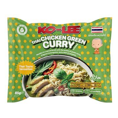 Lee Thai Sensation Instant Noodles – Chicken Green Curry Flavour Authentic Thai Inspired Meal 85g (Pack of 22) Lee Thai Sensation Instant Noodles – Chicken Green Curry Flavour Authentic Thai Inspired Meal 85g (Pack of 22)