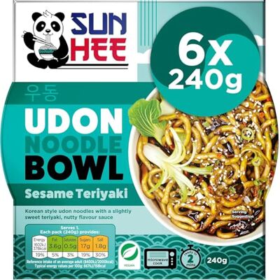 Sun Sesame Teriyaki Udon Bowl 6X240g Sun Sesame Teriyaki Udon Bowl 6X240g